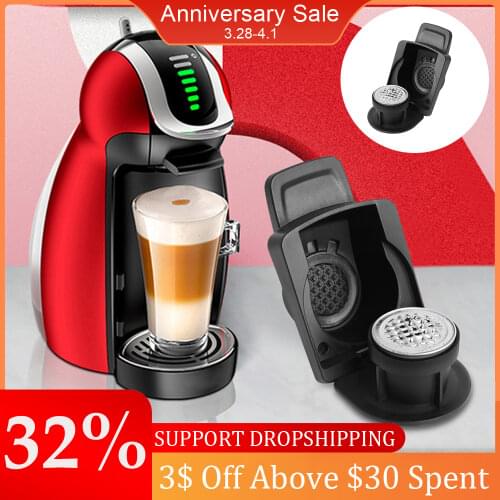 Household Capsule Adapter for Nespresso Reusable Coffee Machine Accessories Capsules Convert Compatible with Dolce Gusto Models