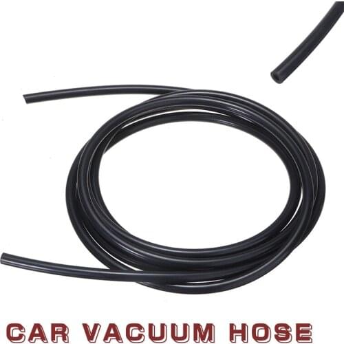 1pc Car 3 Meter ID 4mm OD 8mm Black Silicone Rubber Vacuum Hose Pressure Resistant Practical High Temperature Para Hose Tool