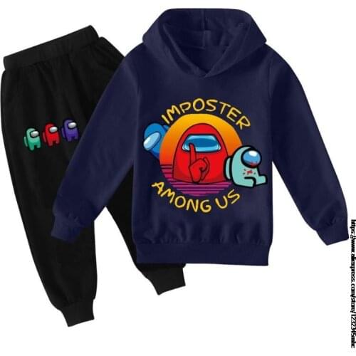 Kids Among Us Hoodies Clothes for Boys Girls Games Character Costume Autumn Spring Cartoon Cotton Sweatshirt Pullover Tracksuit