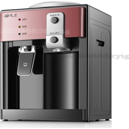 Home Desktop Mini Warm&Hot Water Dispenser Pushing Switch Convenient Getting Water Energy-saving Water Heating Machine