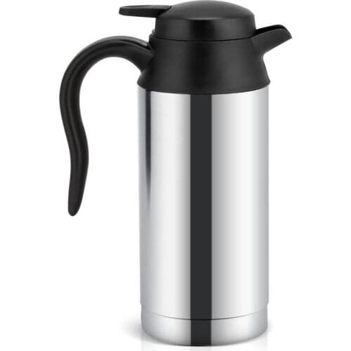 750ml Electric Kettle 12V Car Water Boiler Heating Kettles 304 Stainless Steel Coffee Milk Heated Teapot