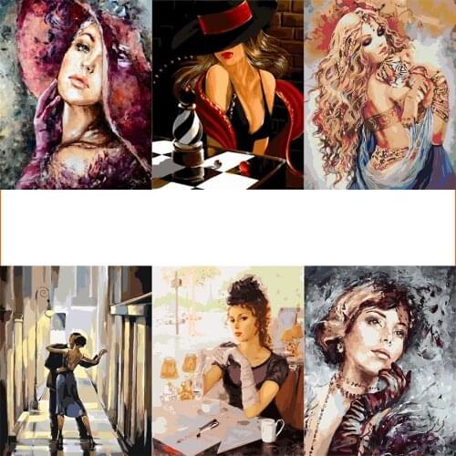 Arts Crafts Diy Paint Abstract Oil Painting Figure Art Diamond Embroidery Prints Accessories 5D Diy Jewel Cross Stitch