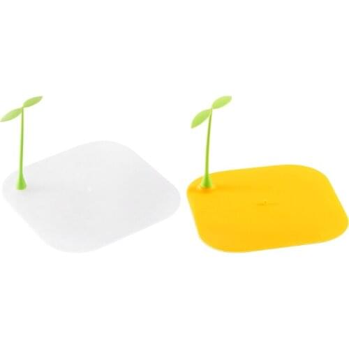 Creative Bean Sprout Silicone Floor Drain Cover Anti Clogging Sewer Pad Bathroom Kitchen Shower Sink Filter Anti-Insect Sealing