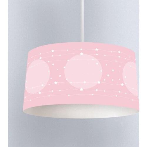 Lamp For Kids Bedrooms Light Chandelier for Living Room Childrens Room Stars and Space Light Pink Model 042
