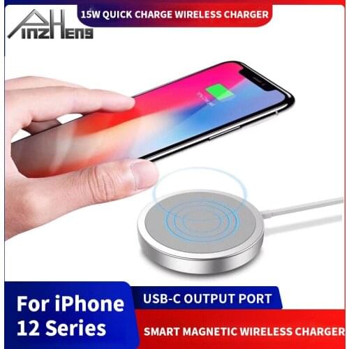 PINZHENG Magnetic Wireless Charger For iPhone 12 Wireless Charging 15W Compatible With PD And QC For IPhone 12 Pro Max Charger