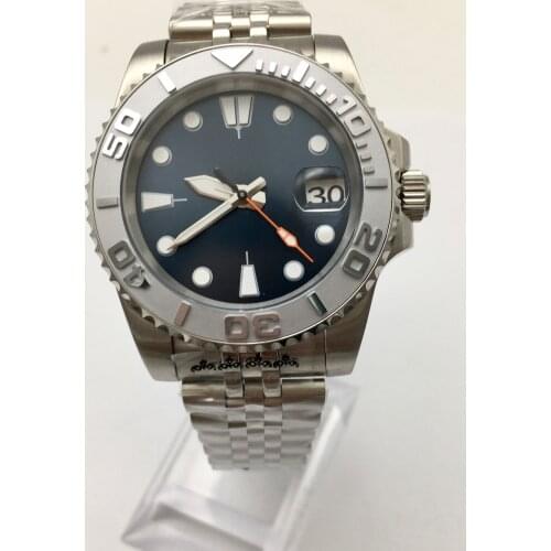 Mechanical Mens Watch Clock 40mm Japanese Movement NH35 Watch Kanagawa Strong Luminous Dial Sapphire Glass Automatic Mens Watc