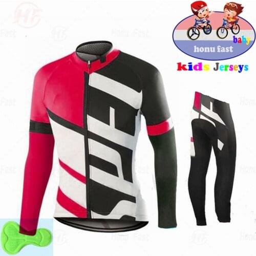 Baby 2022 New Cycling Jersey Set Children Long Sleeve Kids Clothing Competizione Suit Team Uniform Spring Autumn Breathable