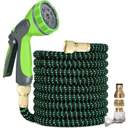 NEW Telescopic Garden Hose High Pressure Car Wash Tools Flexible Magic Plastic Pipe Water Gun Set For Garden Watering Irrigation