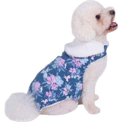 Pet Autumn Winter Costume For Small Medium Dogs Cashmere Coat Fashion Turndown-Collar Cloak