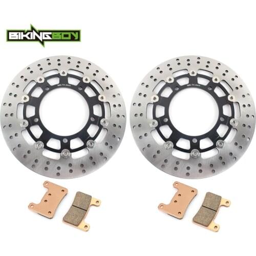 BIKINGBOY Front Brake Discs Disks Rotors + Pads For Suzuki GSX1300R Hayabusa 08 09 10 11 12 GSXR 1300 K8 K9 Stainless 310mm Set