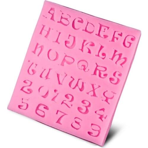 Food Grade Silicone Mold Cake Mold Silicone Baking Tools Kitchen Accessories Decorations Fondant DIY 26 English Letters D266
