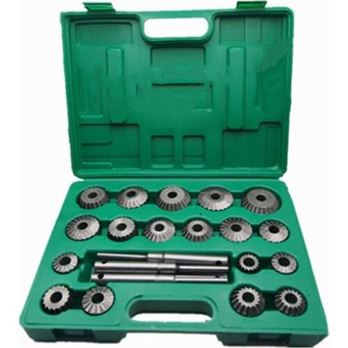 23PCS HIGH CARBON STEEL Valve Seat & Face Cutter Set For Agricultural machinery