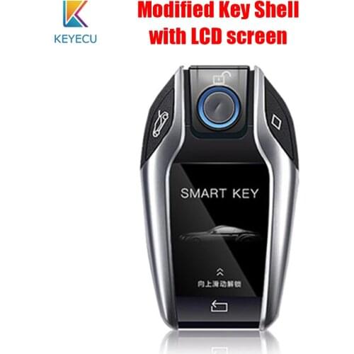 Keyecu Modified Boutique Smart Remote Car Key Shell with LCD Screen for BMW for Benz for Buick for Audi for Cadillac for Lexus