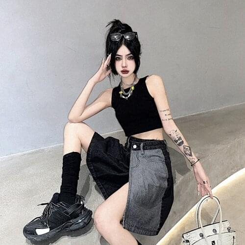 SONNEESD Denim Skirts For Women