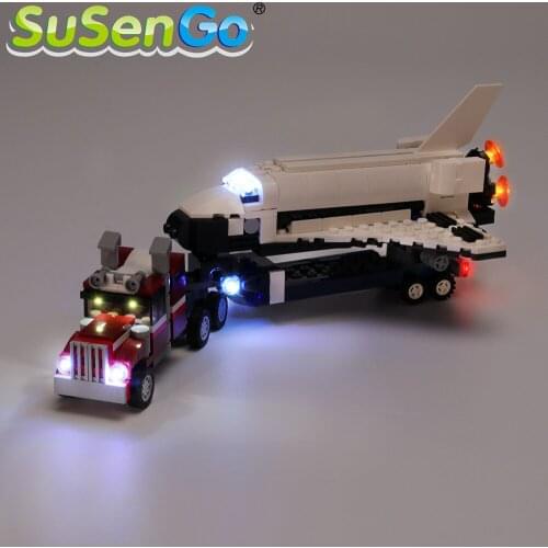 SuSenGo LED Light Set For 31091 Creator Shuttle Transporter Compatible with 3140 5506 , NO Model