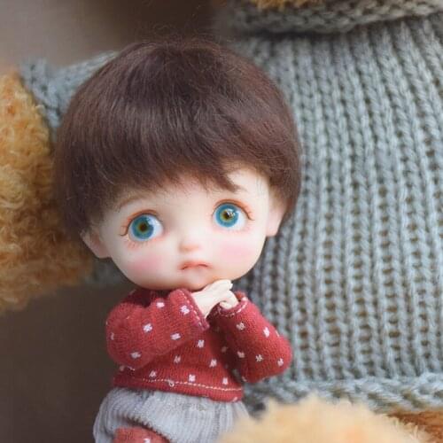 1/8 Doll Wig For OB11 Clay doll For Doll accessories BJD/SD Handmade customization cute doll wig