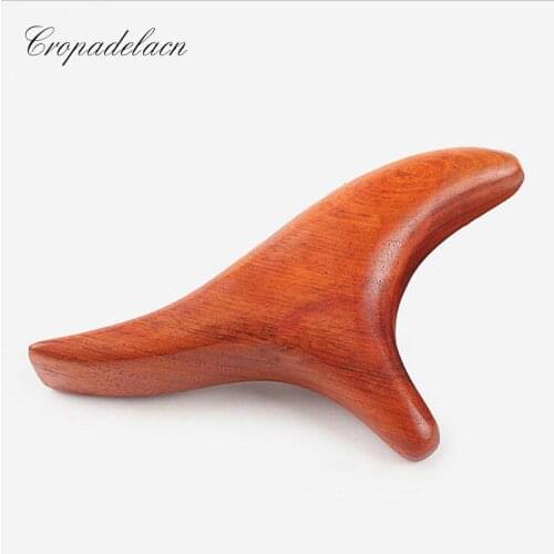 10pcs Vietnam Rosewood antistress triangle massage Trigeminal scrap lymphatic drainage Neck Shiatsu massager blood circulation