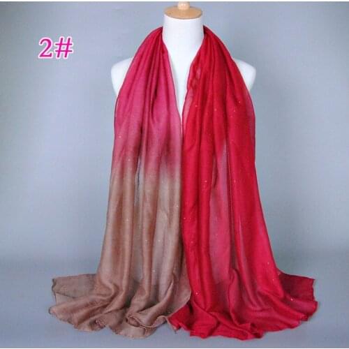 120pcs/lot glitter tie-dye color shawl pashmina/glitter hijab Muslin scarf 18 color
