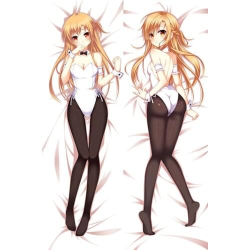 150x50cm 2way Peach Skin Anime SAO Sword Art Online Asuna Alice Dakimakura Hugging Body Pillow Cover Case Sexy Girl pillowcases