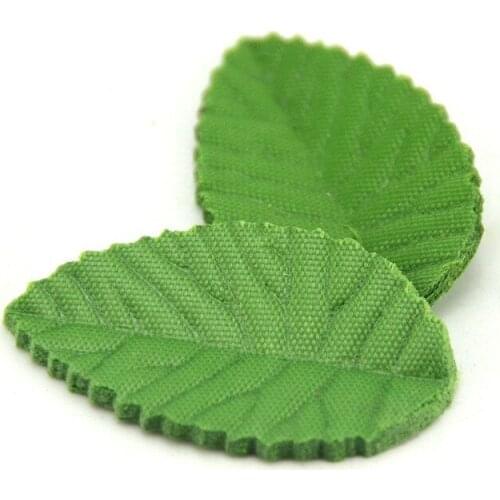 200pcs Green Tree Leaf Artificial Flowers Plants Wedding Home Decoration DIY Fleurs Scrapbooking Craft Fake Leaves Fall Decor