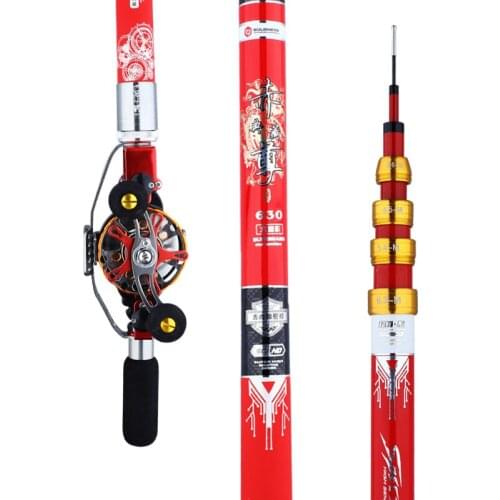 4.5m-6.3m Hollow Rod Carbon Fiber 19 Tone Super Hard Taiwan Fishing Poles Ultra Light Carp Fishing Oltas Positioning Canne Pesca