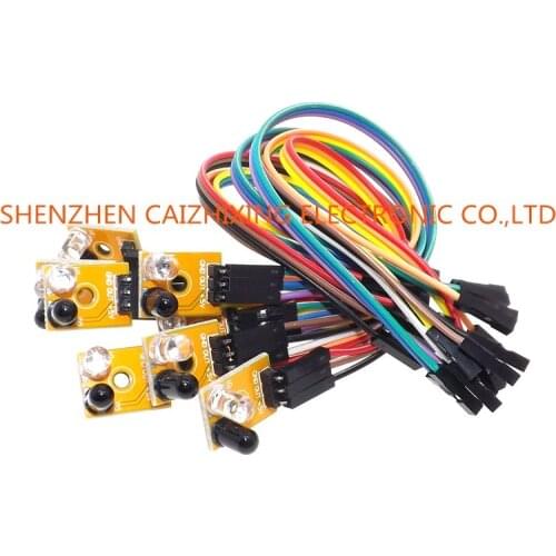 Eight Road 8 Channel Infrared Detector Tracking Transmission Line Obstacle Avoidance Sensor Module for Arduino Diy Car Robot