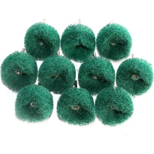 10PCS 1.5"Abrasive Buffing Polishing Wheel For Dremel Rotary Tool Non-woven scouring pad Brush removal of rust Deburring