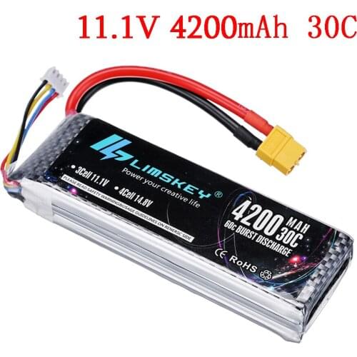 11.1V 4200mah Rechargeable battery For RC Car Boats Drones Airplane Helicopters Toys Robot Upgrade 4200mah 3s 11.1v Lipo Battery