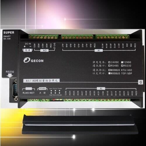 16AI analog acquisition 4AO analog output Modbus RTU module IO unit automation expansion