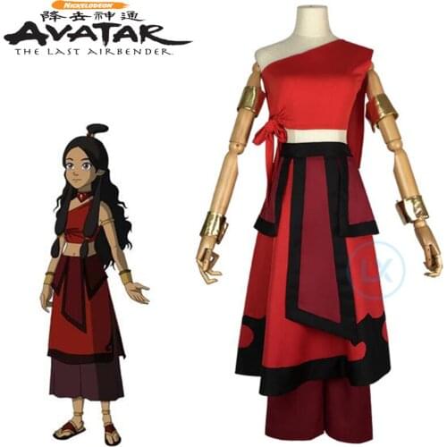 Anime Avatar The Last Airbender Katara Cosplay Costume Adult Female Outfit Custom Made Halloween Costume Gift