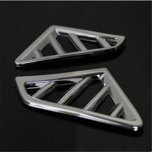 Car styling air vent outlet dedicated interior chrome trim sticker case For Kia RIO K2 2011-2016,Auto Accessories