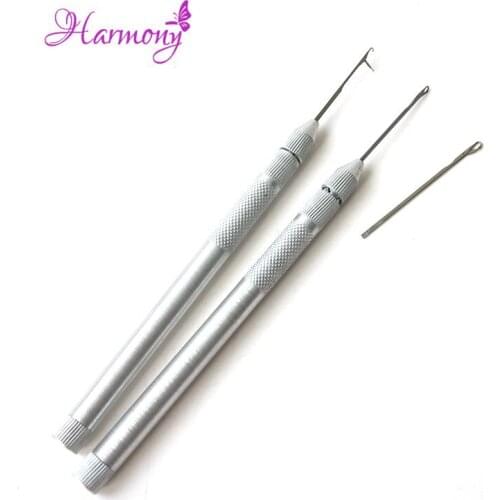 Free shipping 5pcs wholesale ventilation needles for lace wig,crochet weaving needles for micro loop hair extension