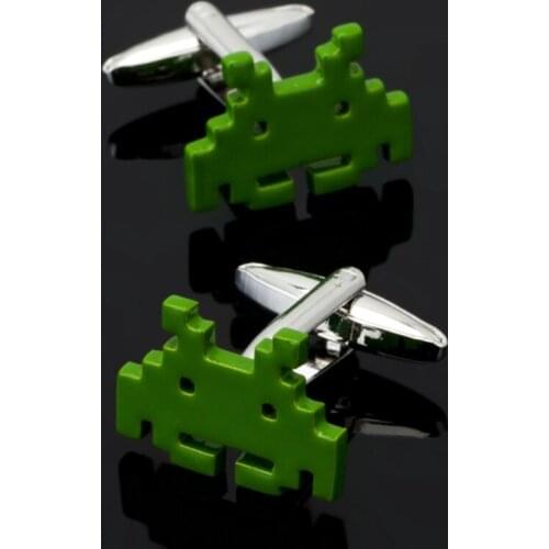 Free shipping, new blue Android Cufflinks fashion mens shirt Cufflinks senior designer exclusive jewelry button gift