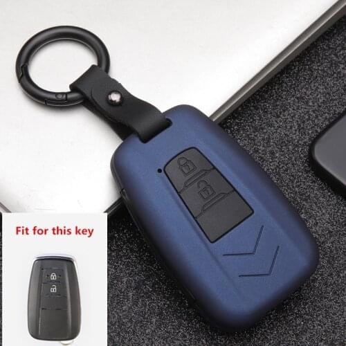 Wood grain Carbon Key Case For Toyota CHR Corolla RAV4 Avalon Land Cruiser Prado Prius Remote Fob2018 2019 Accessories Keychain