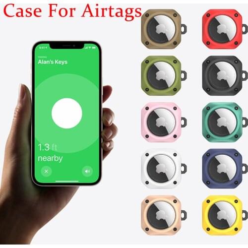 Compatible with Apple AirTag Case Keychain Protector Cover for Accessories Key-Ring Dog or Cat Collar Finder GPS Protective