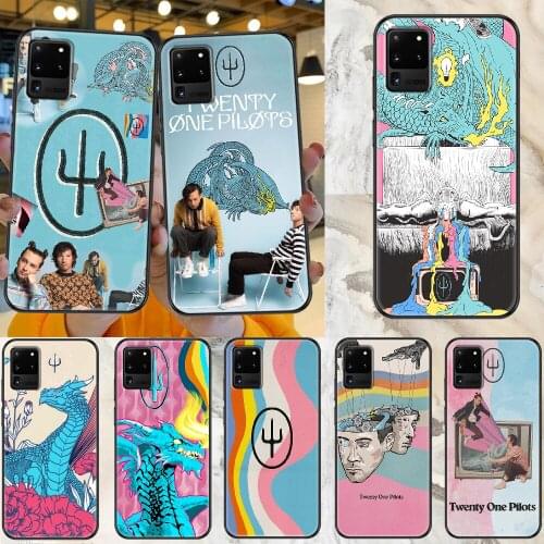 SCALED AND ICY Twenty One Pilots Phone case For Samsung Galaxy Note 4 8 9 10 20 S8 S9 S10 S10E S20 Plus UITRA Ultra black 3D