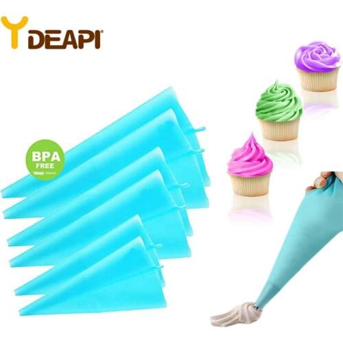 YDEAPIi Confectionery Bag Silicone Icing Piping Cream Pastry Bag Nozzle Cake Decorating Baking Decorating Tools for Cake Fondant