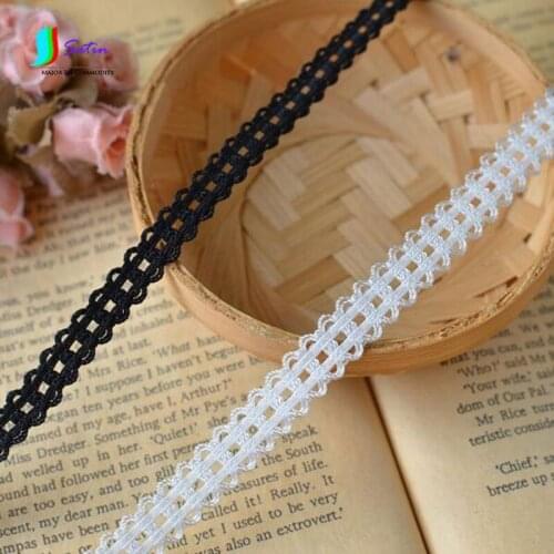 Lace Accessories 1.2cm White 0.9cmBlack Embroidery DIY Water Soluble Handmade Lace Necklace Material High Grade Beautiful A0102A