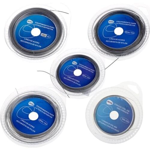 Stainless Steel Wire Lures Leader Trace Fishing Lines Accessories 10m 7 Strands