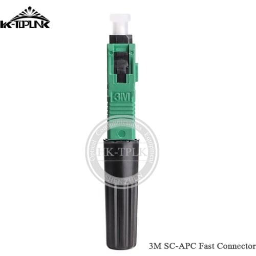 300PCS 3M 8802-TLC/3 SC/APC Single Mode Fiber Optic Quick Connector SC SM 3.0MM FTTH Fiber Optic Fast Connector