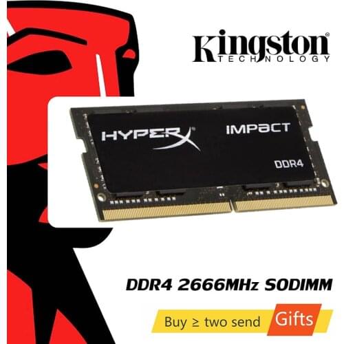 Kingston hyperx memoria ram ddr4 8gb 16gb CL15 2666MHz 32gb CL16 Impact sodimm ddr4 260 pin Intel Gaming Notebook memory