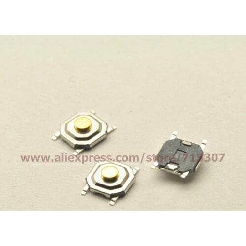PHISCALE 20pcs 4*4*1.7/4x4x1.7MM touch button switch waterproof copper head smd 4pin
