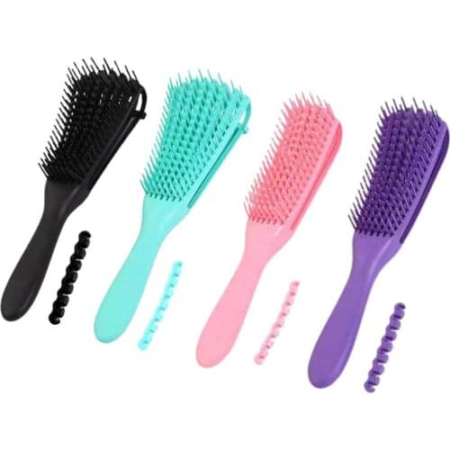 Hair Comb Wide Teeth Air Cushion Combs Scalp Massage Comb Hair Brush Reduce Fatigue Exquisite Plastic Octopus Spare Ribs Comb