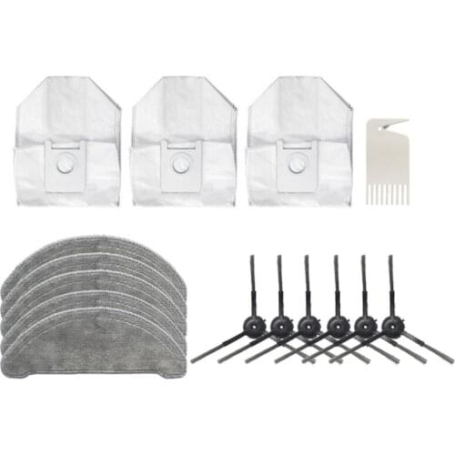 Robot Sweeping Dust Bag Mop Cloth Side Brush for ROIDMI EVE Plus Vacuum Cleaner Accessories