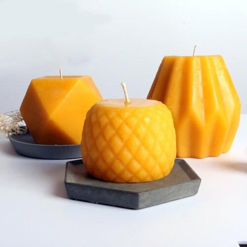 Geometry Pineapple shaped candle silicone mold Goddess Shape Wax Mold Scented Candle Making