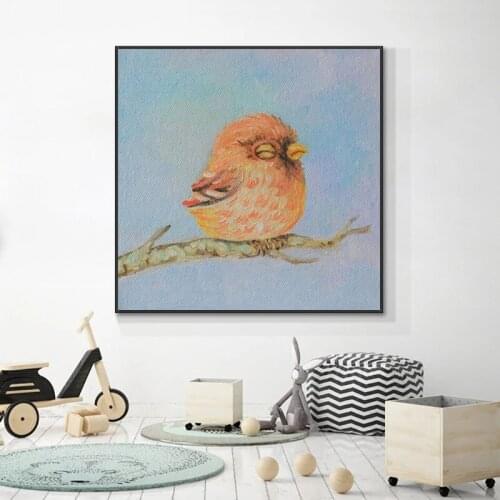 Handmade Modern Painting New Bird Animals Picture for Home Wall Decor Craft Abstract Pictures On Canvas Wall Oil Paintings