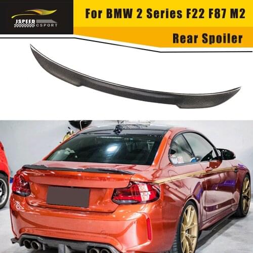 Spoiler For BMW 2 Series F22 F87 M2 Base Sedan M Sport Coupe 2014 - 2019 Coupe Carbon Fiber Rear Trunk Spoiler Wing Lid