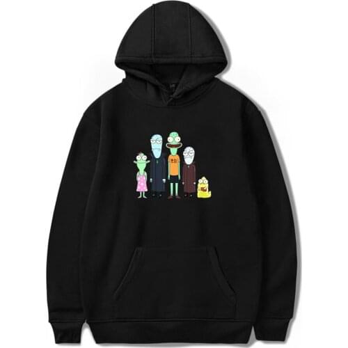 Manga Solar Opposites Hoodie Men Women Sweatshirt Black White Long Sleeve Casual Sweatshirts Anime Printed Korvo Terry Hoodies