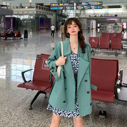 Hsdory 2020 new Korean fashion loose temperament popular womens windbreaker