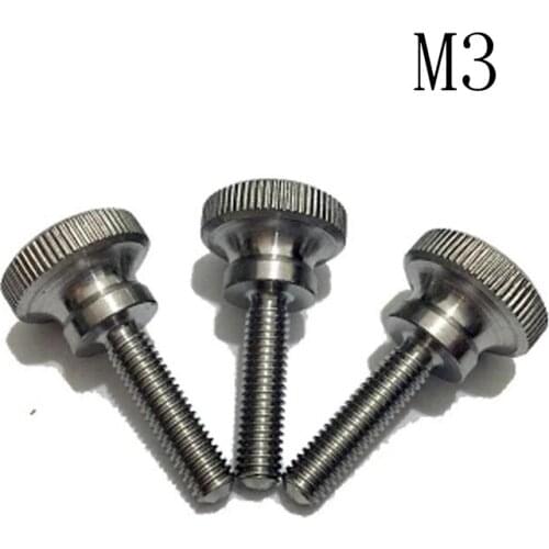 Stainless steel knurled screw Slingshot stepped screw M3